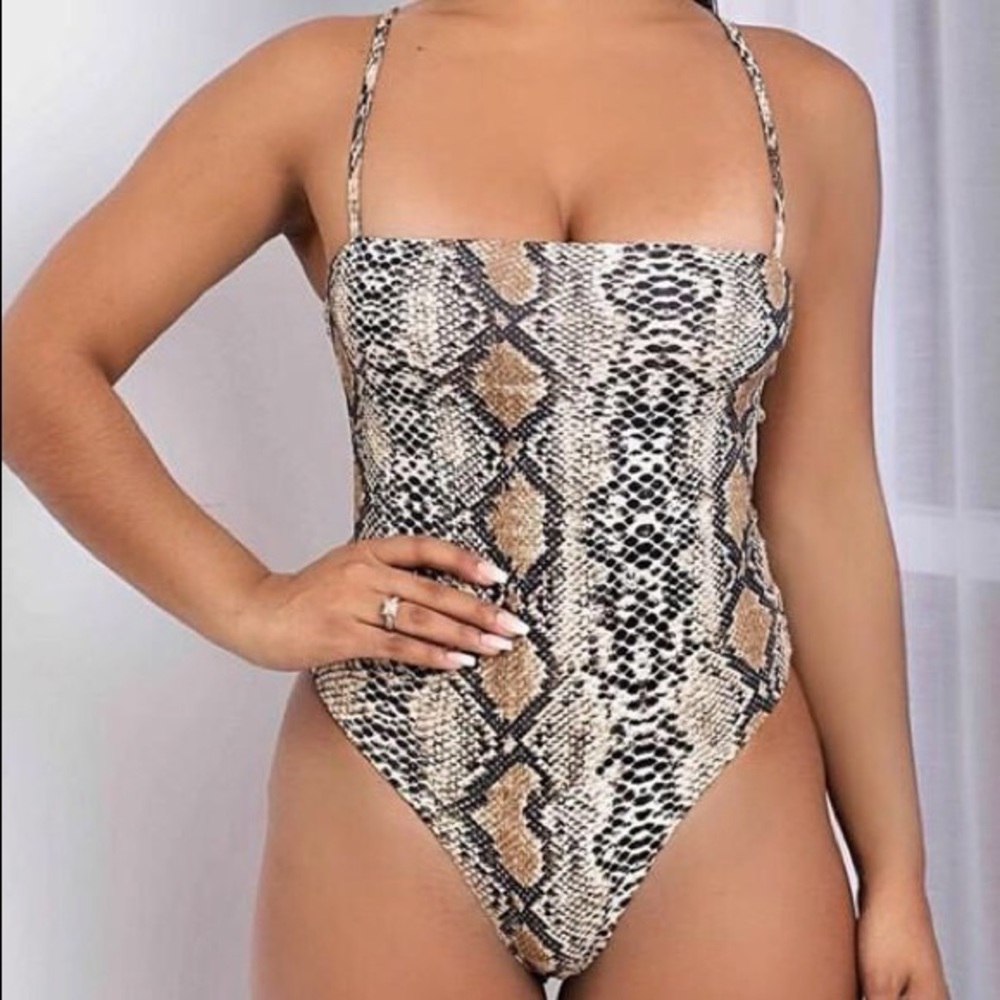 Snake Print Bodysuit